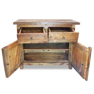 vidaXL Sideboard Solid Reclaimed Wood 75x30x65 cm - Giant Lobelia