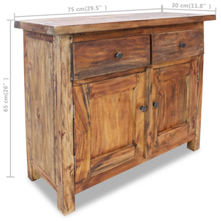 vidaXL Sideboard Solid Reclaimed Wood 75x30x65 cm - Giant Lobelia