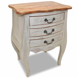 vidaXL Bedside Cabinet Solid Reclaimed Wood 48x35x64 cm - Giant Lobelia