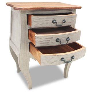 vidaXL Bedside Cabinet Solid Reclaimed Wood 48x35x64 cm - Giant Lobelia