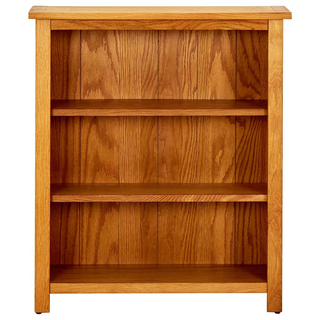 3-Tier Bookcase 70x22.5x82 cm Solid Oak Wood - Giant Lobelia