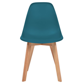 vidaXL Dining Chairs 6 pcs Turquoise Plastic - Giant Lobelia