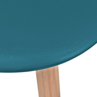 vidaXL Dining Chairs 6 pcs Turquoise Plastic - Giant Lobelia