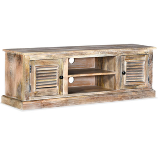 TV Cabinet Solid Mango Wood - Giant Lobelia