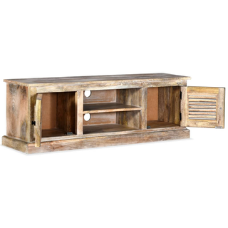 TV Cabinet Solid Mango Wood - Giant Lobelia