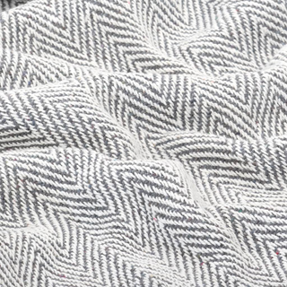 vidaXL Throw Cotton Herringbone 125x150 cm Grey - Giant Lobelia