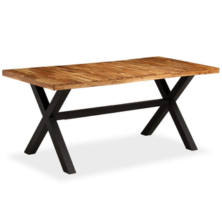 vidaXL Dining Table Solid Acacia and Mango Wood 180x90x76 cm - Giant Lobelia