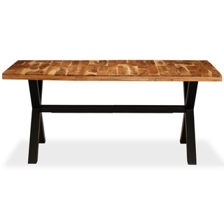 vidaXL Dining Table Solid Acacia and Mango Wood 180x90x76 cm - Giant Lobelia