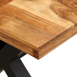 vidaXL Dining Table Solid Acacia and Mango Wood 180x90x76 cm - Giant Lobelia