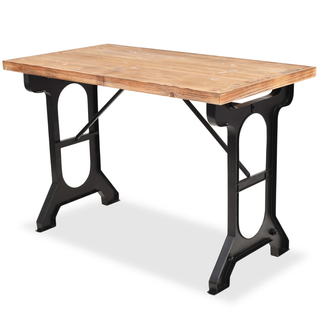 vidaXL Dining Table Solid Fir Wood Top 122x65x82 cm - Giant Lobelia