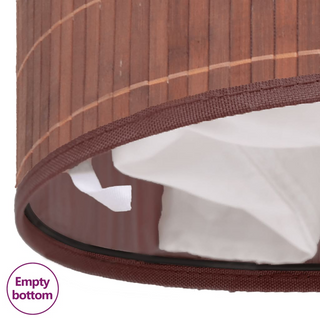 Bamboo Laundry Bin Oval Brown - Giant Lobelia