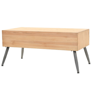 vidaXL Coffee Table Solid Fir Wood 115x55x50 cm - Giant Lobelia