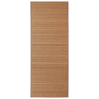 vidaXL Rug Bamboo 100x160 cm Brown - Giant Lobelia