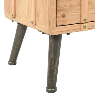 vidaXL Bedside Cabinet Solid Fir Wood 50x35x57 cm - Giant Lobelia