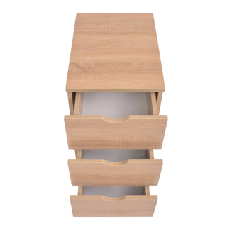 vidaXL Drawer Unit 33x45x60 cm Oak - Giant Lobelia