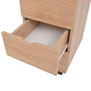 vidaXL Drawer Unit 33x45x60 cm Oak - Giant Lobelia