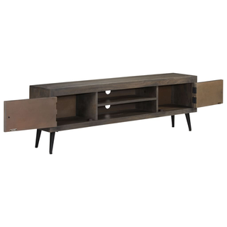 TV Cabinet Solid Mango Wood 140x30x45 cm - Giant Lobelia