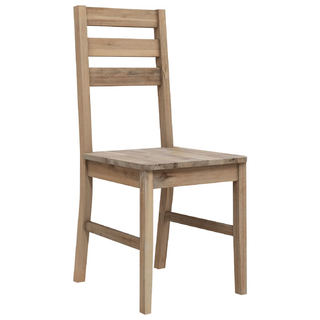 vidaXL Dining Chairs 2 pcs Solid Acacia Wood - Giant Lobelia