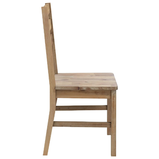 vidaXL Dining Chairs 2 pcs Solid Acacia Wood - Giant Lobelia