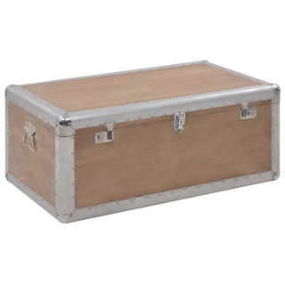 vidaXL Storage Box Solid Fir Wood 91x52x40 cm Brown - Giant Lobelia