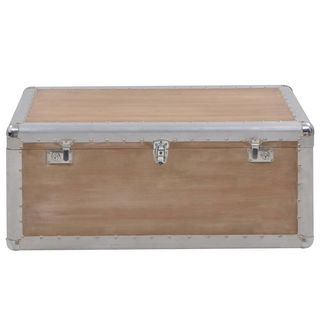 vidaXL Storage Box Solid Fir Wood 91x52x40 cm Brown - Giant Lobelia