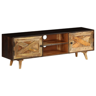 vidaXL TV Cabinet Solid Mango Wood 140x30x45 cm - Giant Lobelia