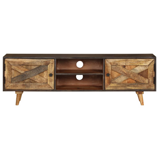 vidaXL TV Cabinet Solid Mango Wood 140x30x45 cm - Giant Lobelia