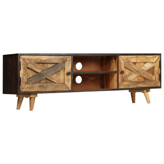 vidaXL TV Cabinet Solid Mango Wood 140x30x45 cm - Giant Lobelia