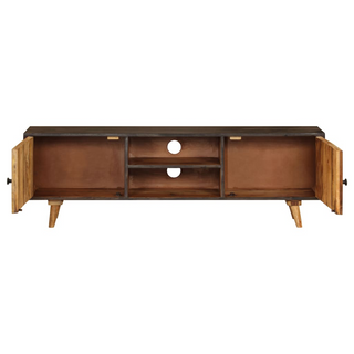 vidaXL TV Cabinet Solid Mango Wood 140x30x45 cm - Giant Lobelia