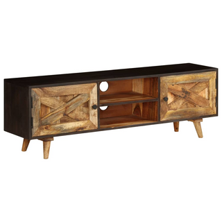 vidaXL TV Cabinet Solid Mango Wood 140x30x45 cm - Giant Lobelia