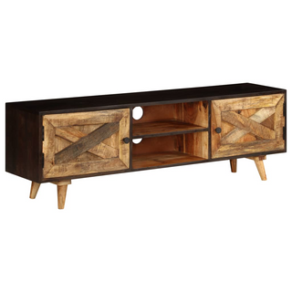 vidaXL TV Cabinet Solid Mango Wood 140x30x45 cm - Giant Lobelia