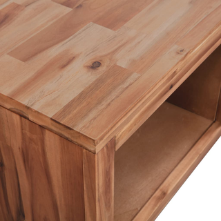 vidaXL Coffee Table Solid Acacia Wood 90x50x37.5 cm - Giant Lobelia