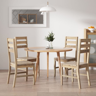 vidaXL Dining Chairs 4 pcs Solid Acacia Wood - Giant Lobelia