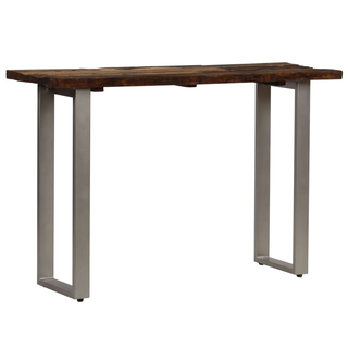 vidaXL Console Table Reclaimed Wood and Steel 120x35x76 cm - Giant Lobelia