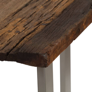 vidaXL Console Table Reclaimed Wood and Steel 120x35x76 cm - Giant Lobelia