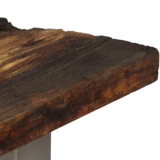 vidaXL Console Table Reclaimed Wood and Steel 120x35x76 cm - Giant Lobelia