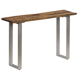 vidaXL Console Table Reclaimed Wood and Steel 120x35x76 cm - Giant Lobelia