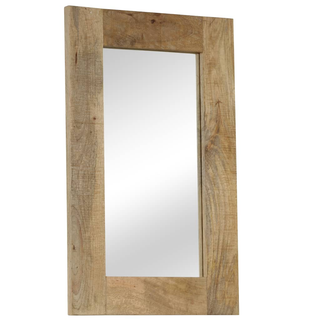 vidaXL Mirror Solid Mango Wood 50x80 cm - Giant Lobelia