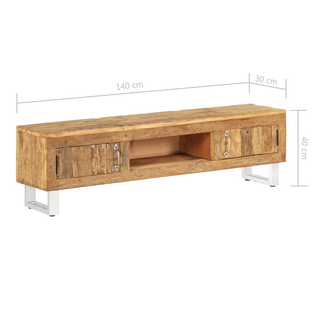 vidaXL TV Stand Solid Reclaimed Wood 140x30x40 cm - Giant Lobelia