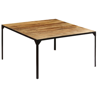 vidaXL Dining Table 140x140x76 cm Solid Mango Wood - Giant Lobelia