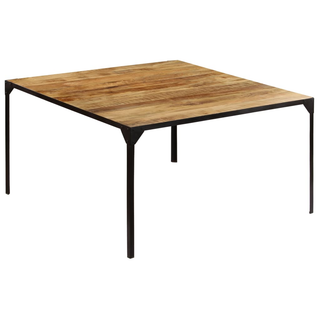 vidaXL Dining Table 140x140x76 cm Solid Mango Wood - Giant Lobelia