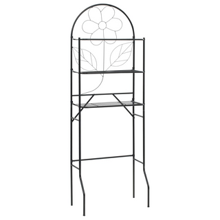 Toilet Rack Black 60x33x174 cm - Giant Lobelia