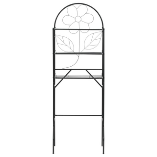 Toilet Rack Black 60x33x174 cm - Giant Lobelia