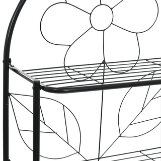 Toilet Rack Black 60x33x174 cm - Giant Lobelia