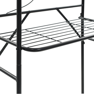 Toilet Rack Black 60x33x174 cm - Giant Lobelia