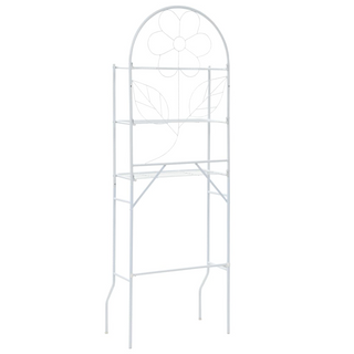 Toilet Rack White 60x33x174 cm - Giant Lobelia