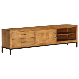 TV Cabinet Solid Mango Wood 140x30x40 cm - Giant Lobelia