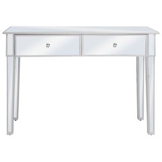 vidaXL Mirrored Console Table MDF and Glass 106.5x38x76.5 cm - Giant Lobelia