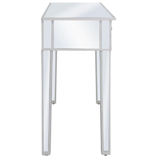 vidaXL Mirrored Console Table MDF and Glass 106.5x38x76.5 cm - Giant Lobelia