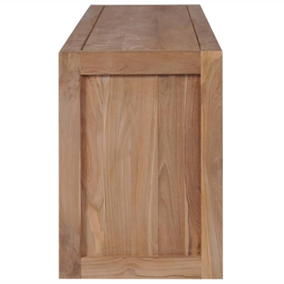 vidaXL TV Cabinet Solid Teak Wood with Natural Finish 120x30x40 cm - Giant Lobelia